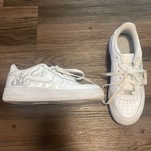 Flame air force ones